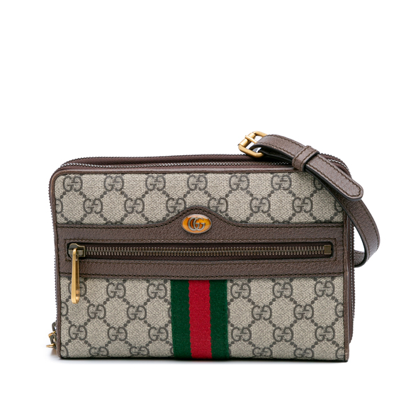 Pre-Loved Gucci GG Supreme Ophidia Wallet On Chain - Picture 1 of 12